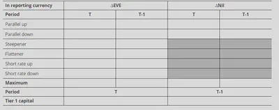 Requerimientos de Divulgación IRRBB - Basilea